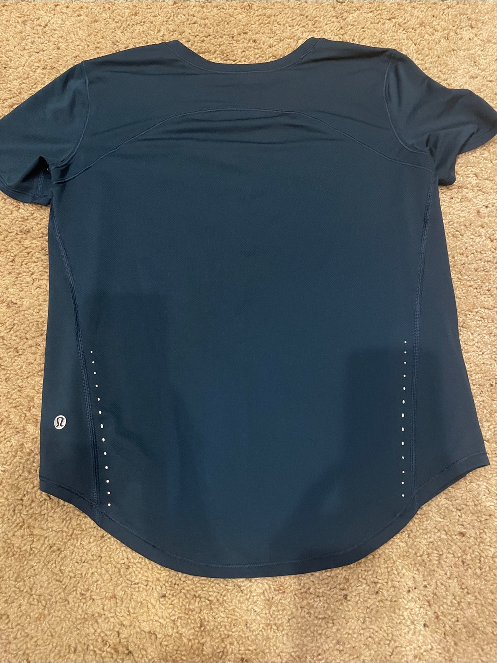 lululemon athletica Navy Short Sleeve Running Tee